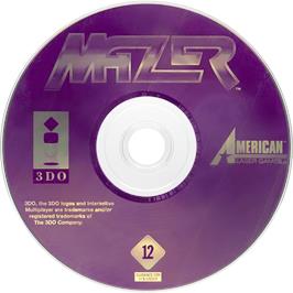 Cartridge artwork for Mazer on the Panasonic 3DO.