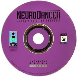 Cartridge artwork for NeuroDancer on the Panasonic 3DO.