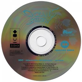 Cartridge artwork for Oceans Below on the Panasonic 3DO.
