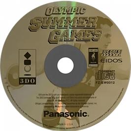 Cartridge artwork for Olympic Summer Games - Atlanta 96 on the Panasonic 3DO.