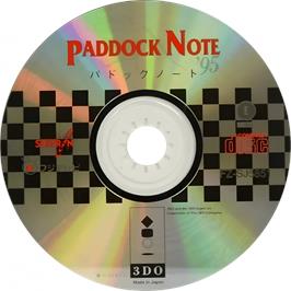 Cartridge artwork for Paddock Note '95 on the Panasonic 3DO.