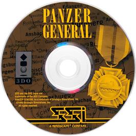Cartridge artwork for Panzer General on the Panasonic 3DO.