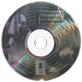 Cartridge artwork for Plumbers Don't Wear Ties on the Panasonic 3DO.