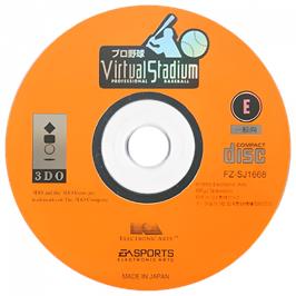 Cartridge artwork for Pro Yakyuu Virtual Stadium - Professional Baseball on the Panasonic 3DO.