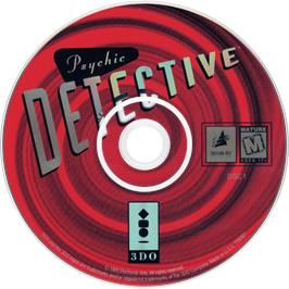 Cartridge artwork for Psychic Detective on the Panasonic 3DO.