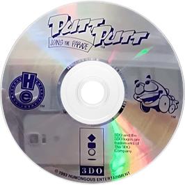 Cartridge artwork for Putt- Putt Joins The Parade on the Panasonic 3DO.