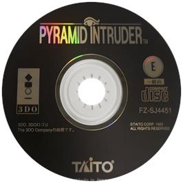Cartridge artwork for Pyramid Intruder on the Panasonic 3DO.
