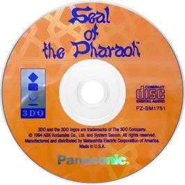 Cartridge artwork for Seal Of The Pharaoh on the Panasonic 3DO.