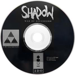 Cartridge artwork for Shadow - War Of Succession on the Panasonic 3DO.