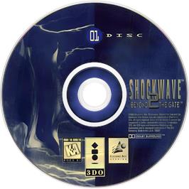 Cartridge artwork for Shock Wave 2 - Beyond The Gate on the Panasonic 3DO.