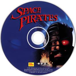 Cartridge artwork for Space Pirates on the Panasonic 3DO.