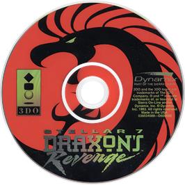 Cartridge artwork for Stellar 7 - Draxon's Revenge on the Panasonic 3DO.