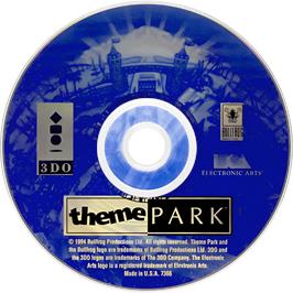 Cartridge artwork for Theme Park on the Panasonic 3DO.