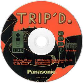 Cartridge artwork for Trip'd on the Panasonic 3DO.