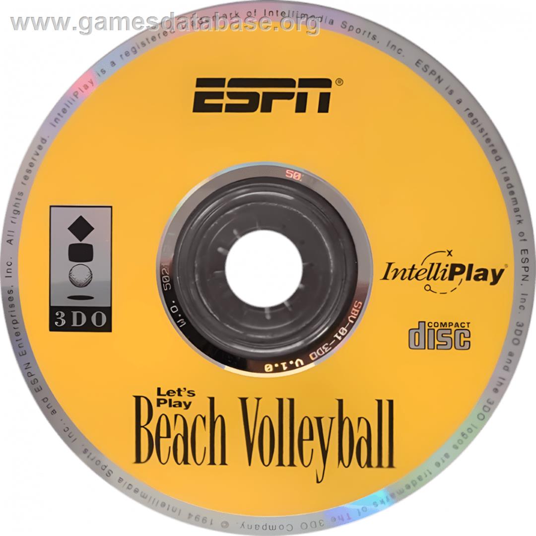 ESPN - Let's Play Beach Volleyball - Panasonic 3DO - Artwork - Cartridge