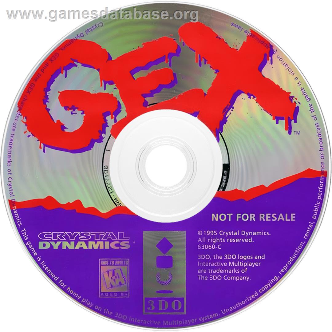 Gex - Panasonic 3DO - Artwork - Cartridge