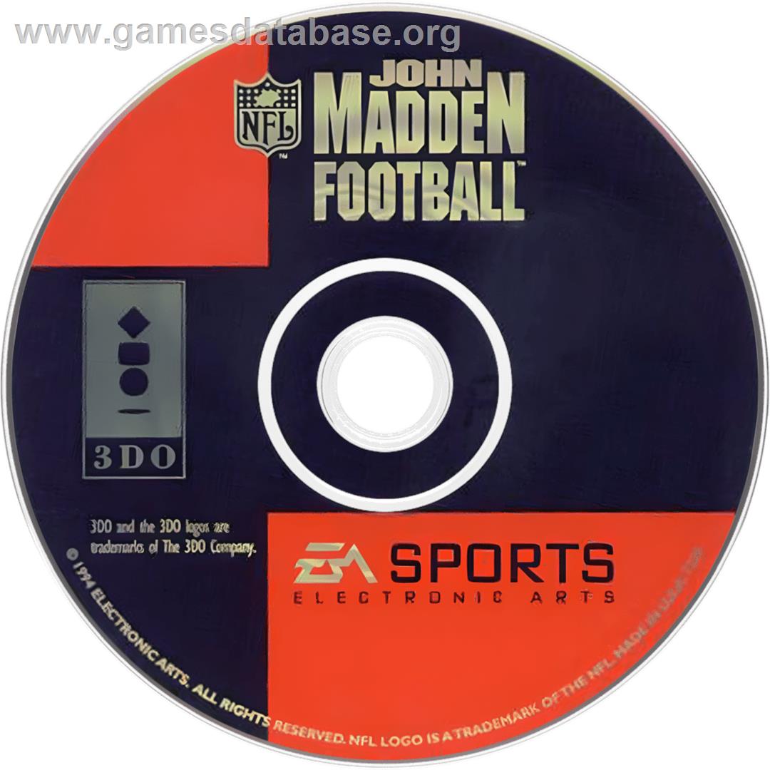 John Madden Football - Panasonic 3DO - Artwork - Cartridge