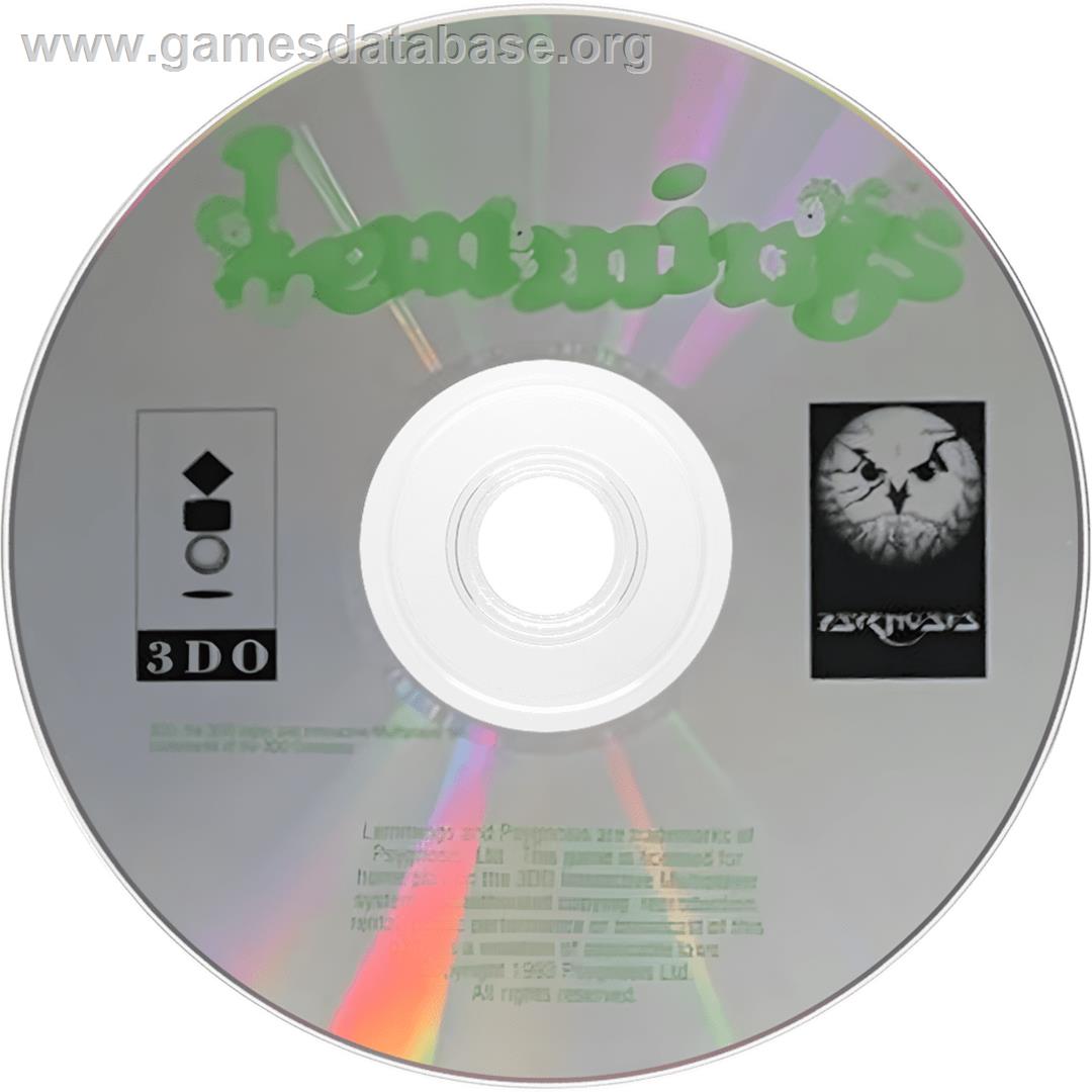 Lemmings - Panasonic 3DO - Artwork - Cartridge