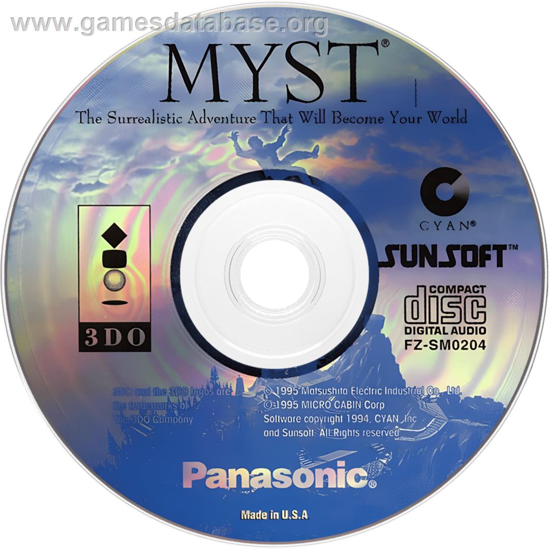 Myst - Panasonic 3DO - Artwork - Cartridge