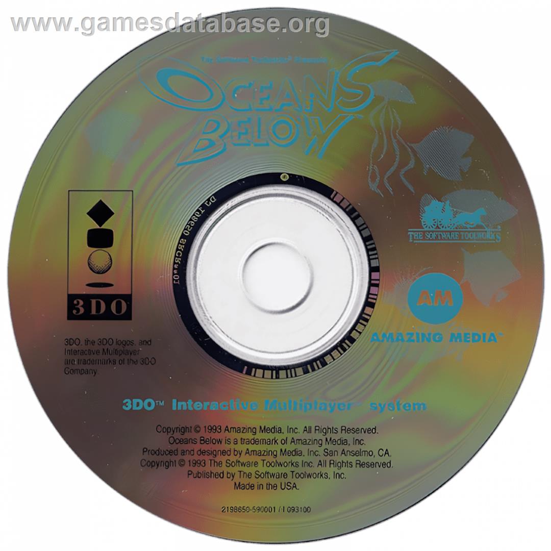 Oceans Below - Panasonic 3DO - Artwork - Cartridge