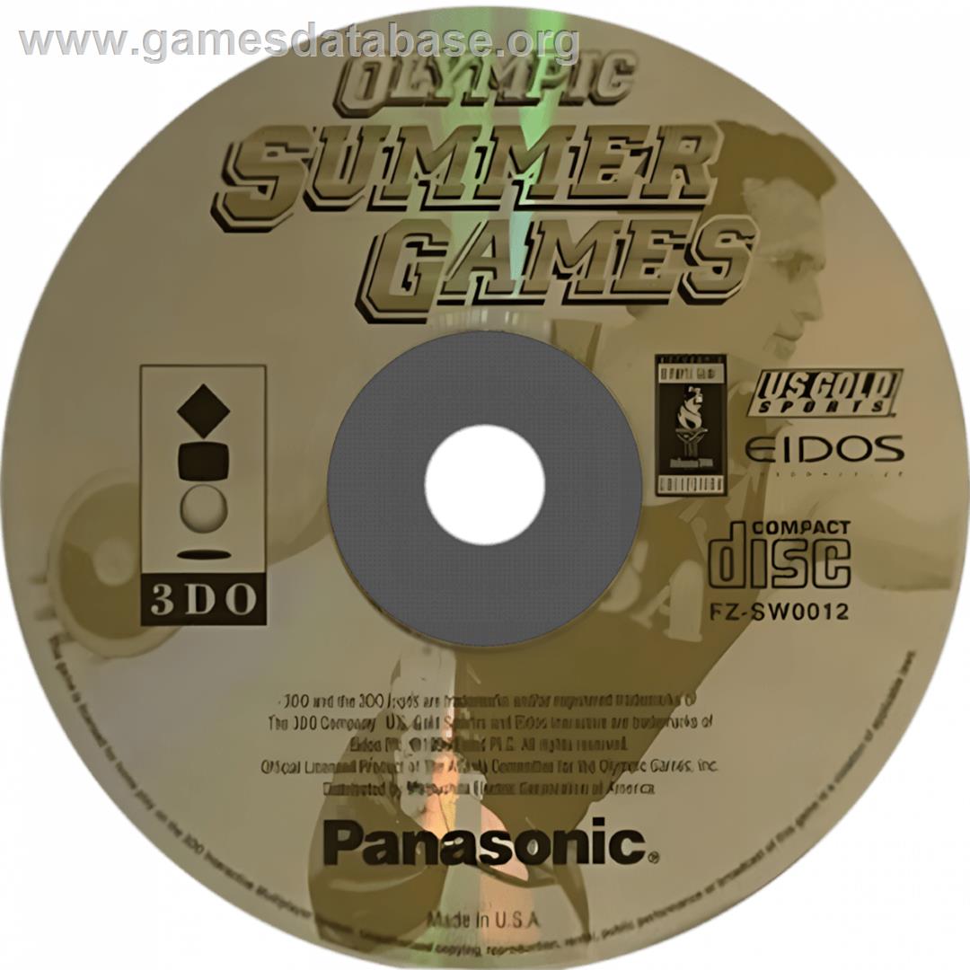 Olympic Summer Games - Atlanta 96 - Panasonic 3DO - Artwork - Cartridge