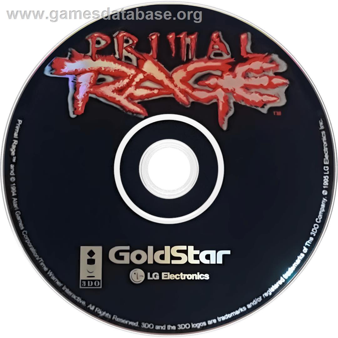 Primal Rage - Panasonic 3DO - Artwork - Cartridge