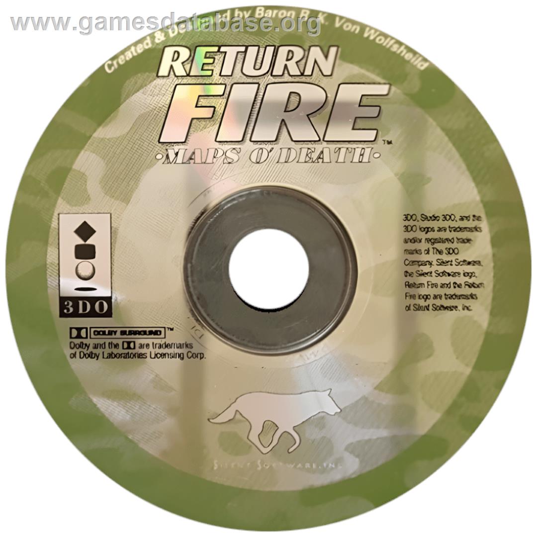 Return Fire - Maps O' Death - Panasonic 3DO - Artwork - Cartridge