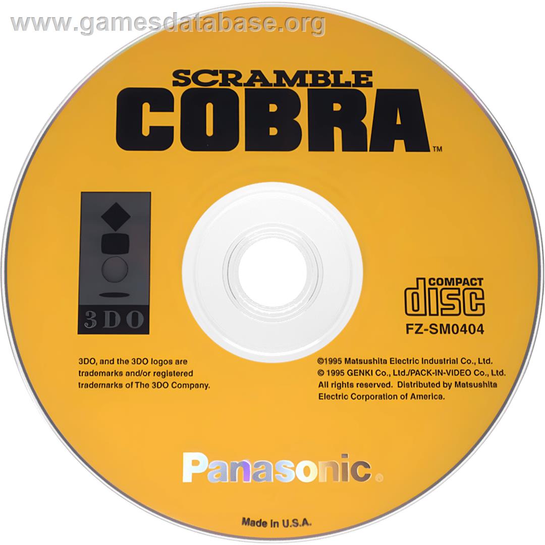 Scramble Cobra - Panasonic 3DO - Artwork - Cartridge