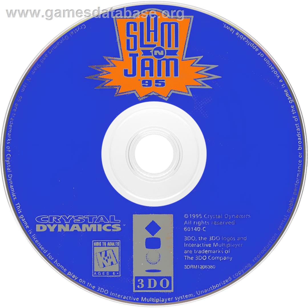 Slam 'n Jam '95 - Panasonic 3DO - Artwork - Cartridge