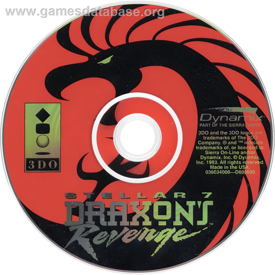 Stellar 7 - Draxon's Revenge - Panasonic 3DO - Artwork - Cartridge