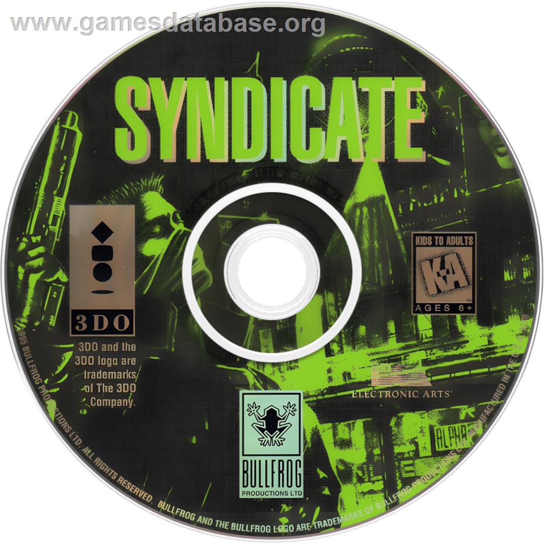 Syndicate - Panasonic 3DO - Artwork - Cartridge