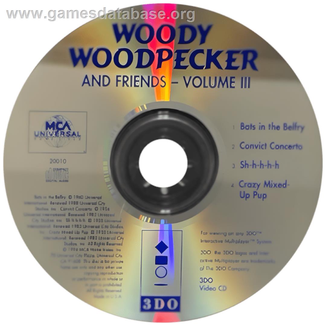 Woody Woodpecker And Friends - Volume Three - Panasonic 3DO - Artwork - Cartridge
