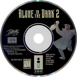 Artwork on the Disc for Alone in the Dark 2 on the Panasonic 3DO.