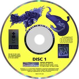 Artwork on the Disc for Brain Dead 13 on the Panasonic 3DO.