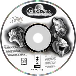 Artwork on the Disc for Casper on the Panasonic 3DO.