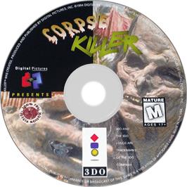 Artwork on the Disc for Corpse Killer on the Panasonic 3DO.
