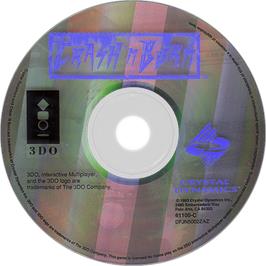 Artwork on the Disc for Crash 'n' Burn on the Panasonic 3DO.