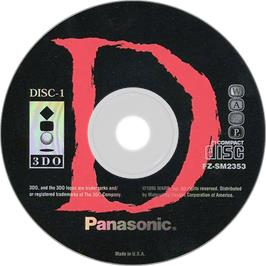 Artwork on the Disc for D on the Panasonic 3DO.