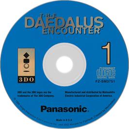 Artwork on the Disc for Daedalus Encounter on the Panasonic 3DO.