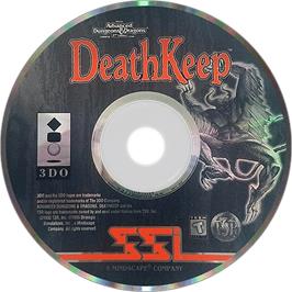 Artwork on the Disc for Deathkeep on the Panasonic 3DO.