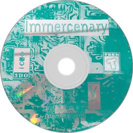 Artwork on the Disc for Immercenary on the Panasonic 3DO.