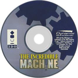 Artwork on the Disc for Incredible Machine on the Panasonic 3DO.