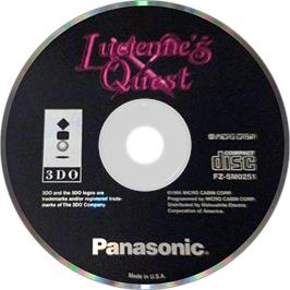 Artwork on the Disc for Lucienne's Quest on the Panasonic 3DO.