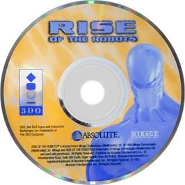 Artwork on the Disc for Rise of the Robots on the Panasonic 3DO.