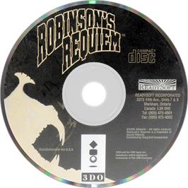 Artwork on the Disc for Robinson's Requiem on the Panasonic 3DO.