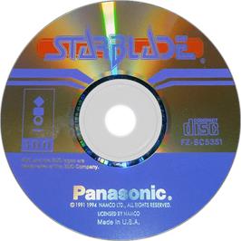 Artwork on the Disc for Starblade on the Panasonic 3DO.