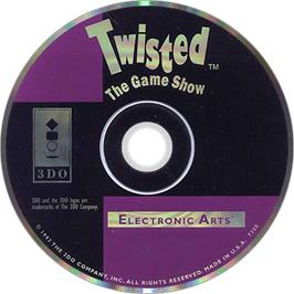 Artwork on the Disc for Twisted: The Game Show on the Panasonic 3DO.