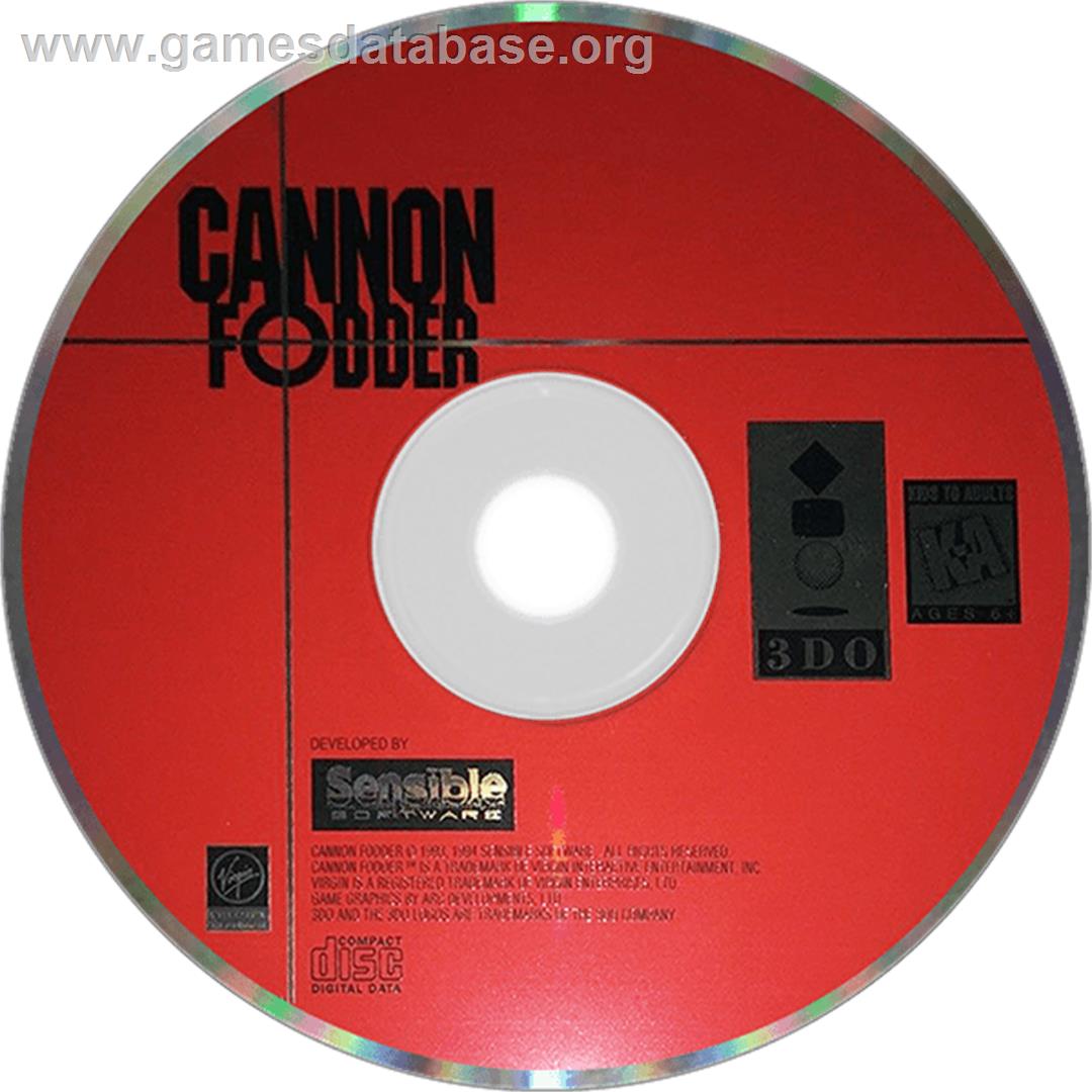 Cannon Fodder - Panasonic 3DO - Artwork - Disc