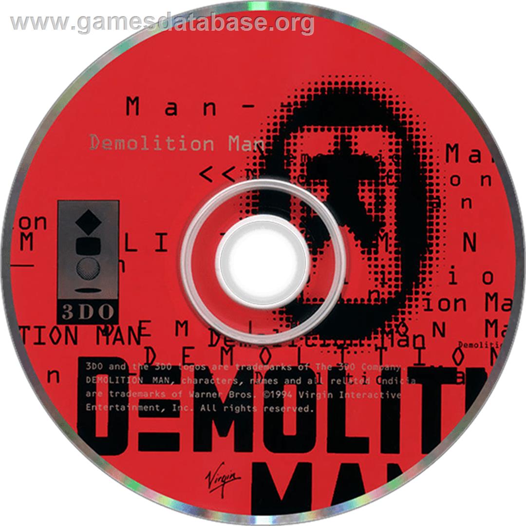 Demolition Man - Panasonic 3DO - Artwork - Disc