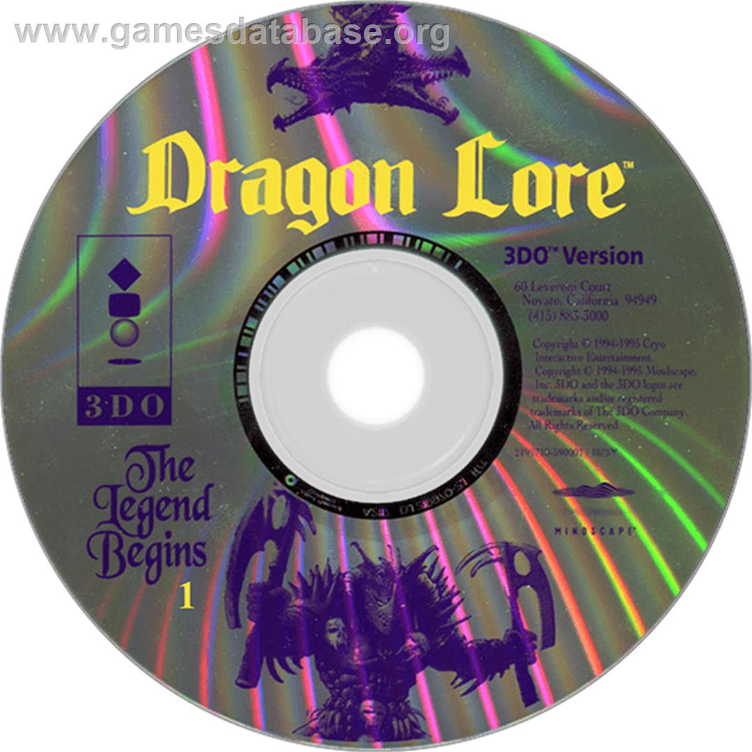Dragon Lore: The Legend Begins - Panasonic 3DO - Artwork - Disc